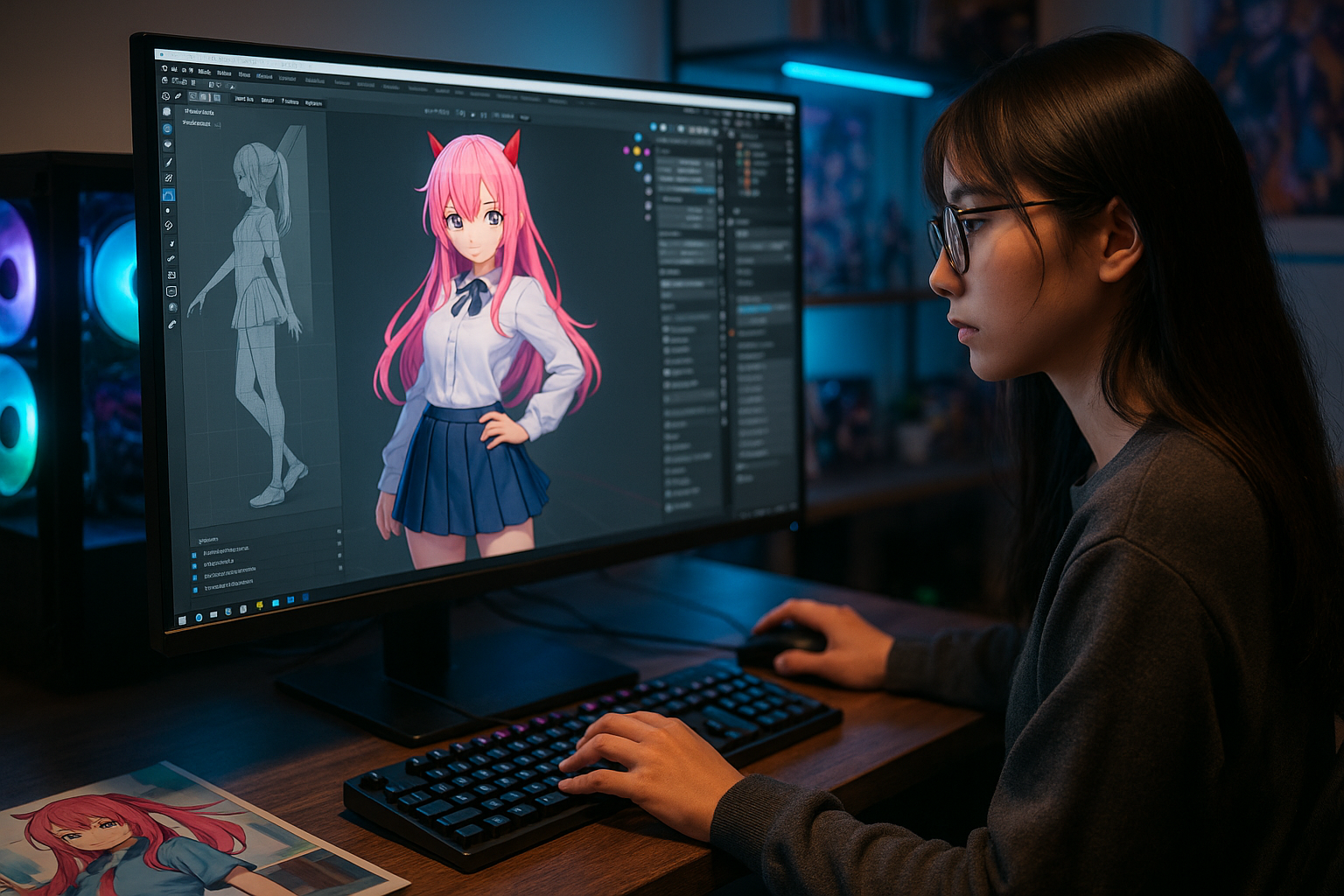 3D／VRoid／モデル配布